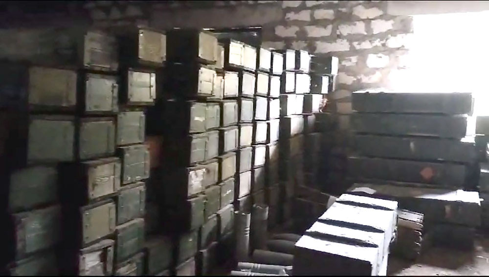 Kəlbəcərdə fermada sursat anbarı aşkarlandı - FOTOLAR