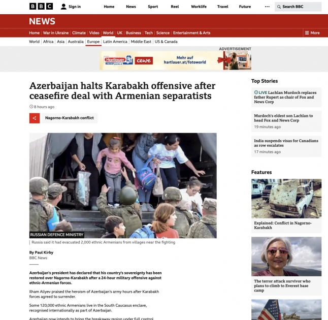 Xarici KİV-lər antiterror tədbirləri nəticəsində regionda yaranan vəziyyətdən YAZIR
