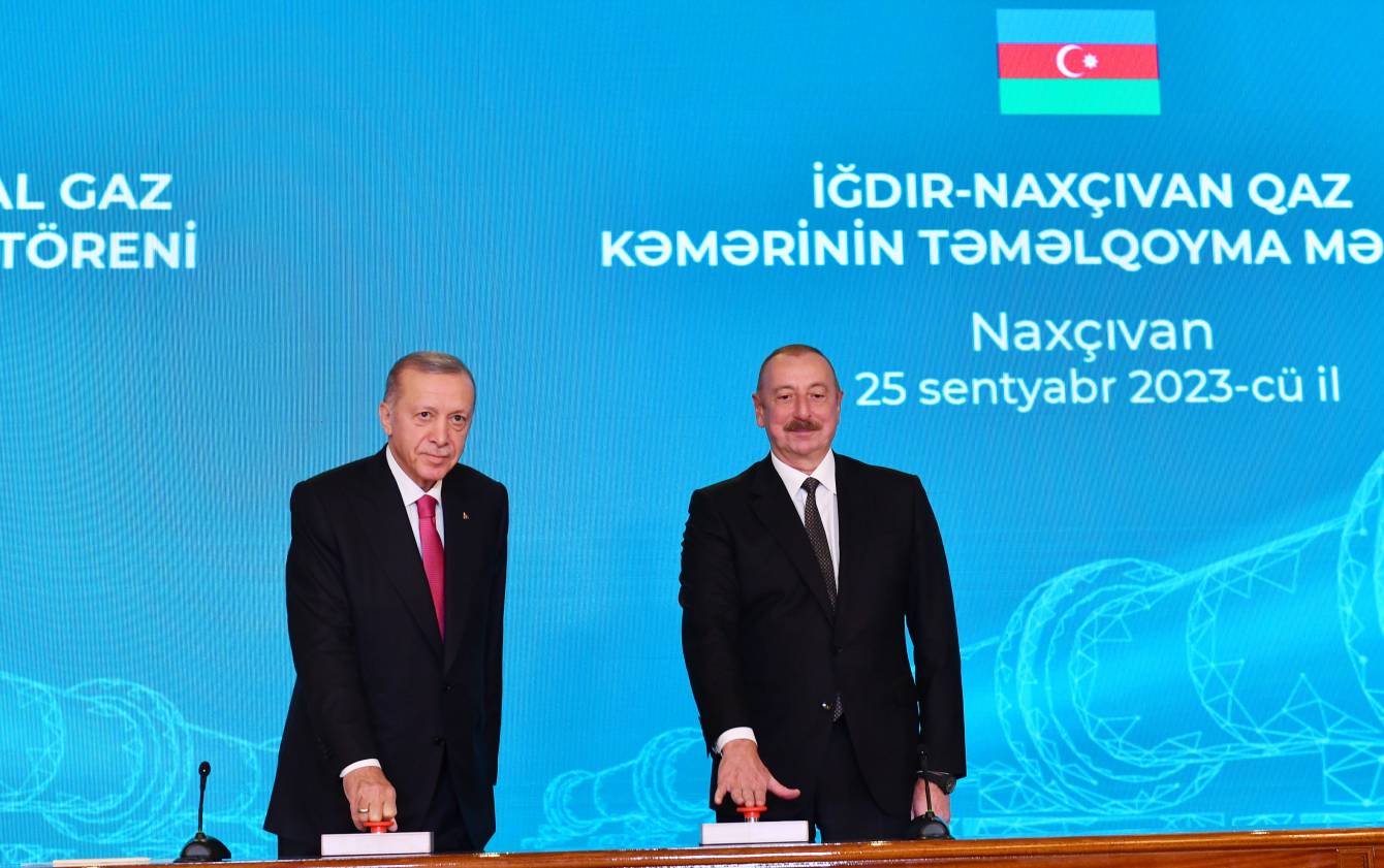 İğdır-Naxçıvan boru kəmərinin təməlqoyma mərasimi keçirilib