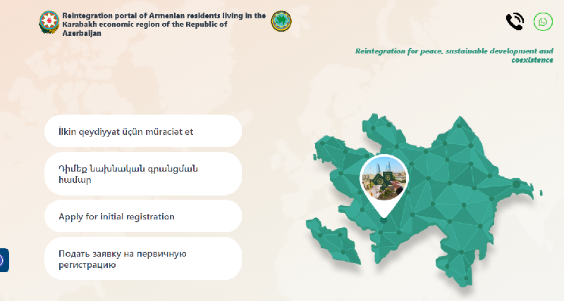Ermənilərin Azərbaycan cəmiyyətinə reinteqrasiyası üçün portal YARADILDI
