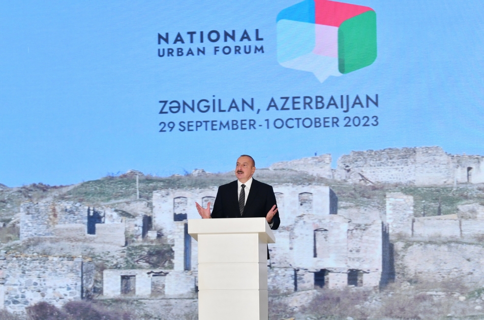 Bu gün Şərqi Zəngəzur sıfırdan yenidən inşa edilir - Prezident