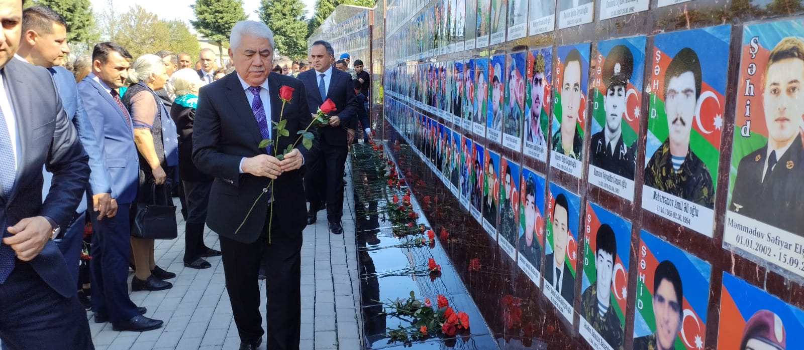 Deputat Ağalar Vəliyev Goranboyda Anım Günü tədbirlərində - FOTOLAR