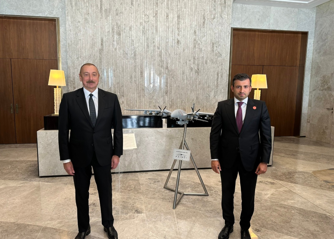 İlham Əliyev və Səlcuq Bayrakdar \