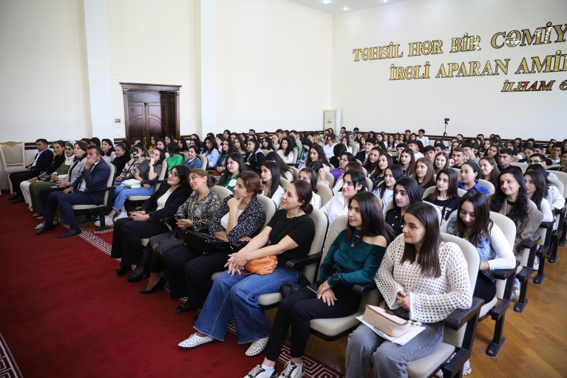 Gəncə Dövlət Universitetində tələbələrlə görüş keçirilib