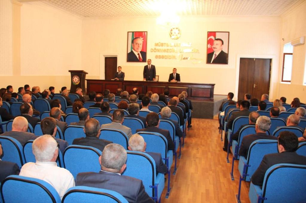 Goranboyda İcra Başçısı yanında Şuranın iclası keçirilib - FOTOLAR