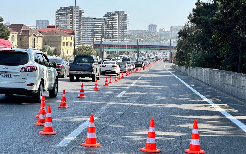 Bakı-Sumqayıt yolunda avtobus zolağı yaradılır