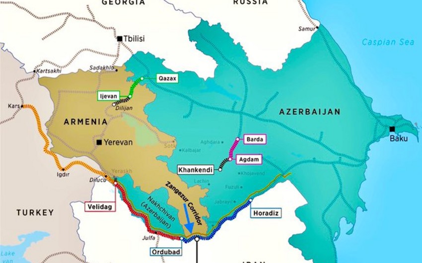 Zəngəzur dəhlizinin Azərbaycan hissəsi gələn il fəaliyyətə başlayacaq