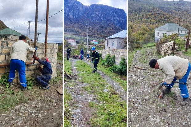 Şimal bölgəsinin altı kəndinə ilk dəfə təbii qaz xətti çəkilir