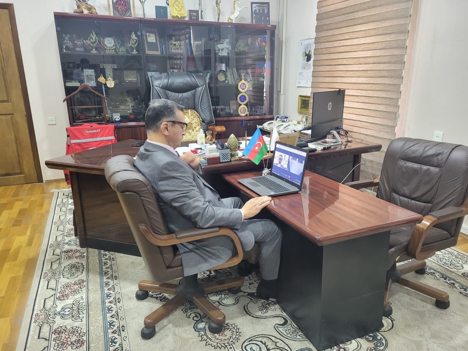 Novruz Aslanov seşiciləri onlayn qəbul edib - FOTO