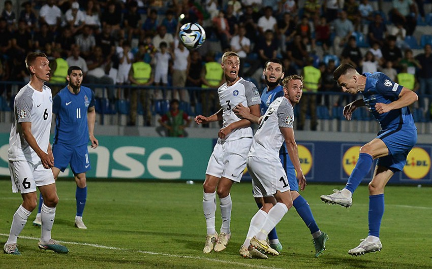 Estoniya-Azərbaycan matçında start heyətlər 