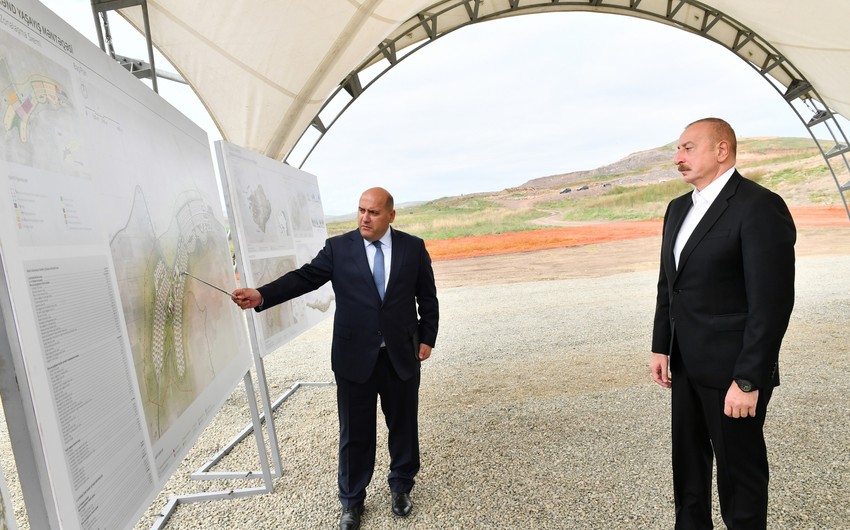İlham Əliyev Cuvarlının əsasını qoydu - FOTO