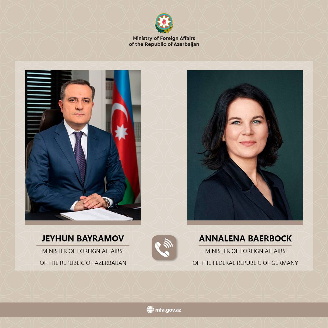 Ceyhun Bayramov almaniyalı həmkarı ilə Qarabağı müzakirə etdi 