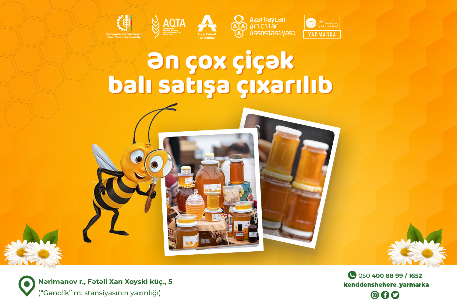 Arıçılar yarmarkaya ən çox çiçək balı gətiriblər