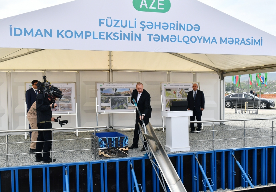 Füzulidə inşa edilən idman kompleksinin ümumi sahəsi 17 hektar olacaq