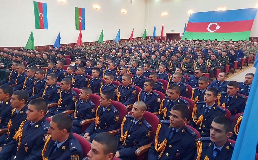 Hərbçilər 18 Oktyabrı qeyd etdi