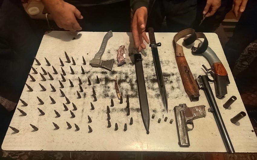 Sabirabadda evdən silah-sursat AŞKARLANDI