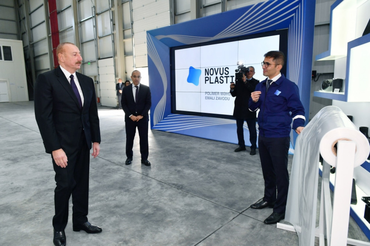 Prezident “Novus Plastica” MMC-nin AÇILIŞINDA
