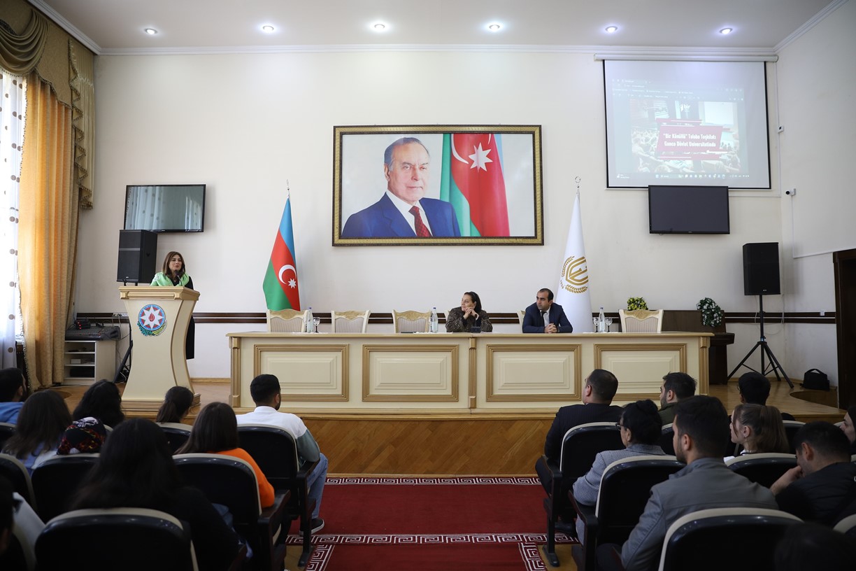 Gəncə Dövlət Universitetində təqdimat keçirilib - FOTOLAR