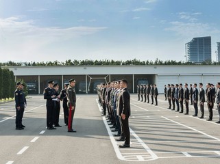 Vilayət Eyvazov sıra baxışı keçirib - FOTO