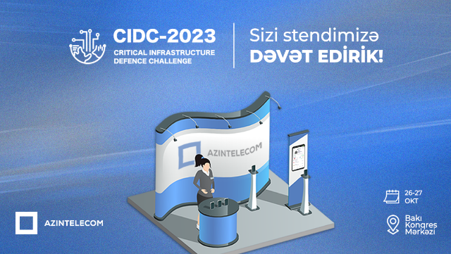 “AzInTelecom” “CIDC-2023”də “Qızıl sponsor” kimi stendlə çıxış edir