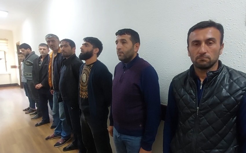 Polis Şəmkirdə əməliyyat keçirdi - 8 nəfər saxlanıldı