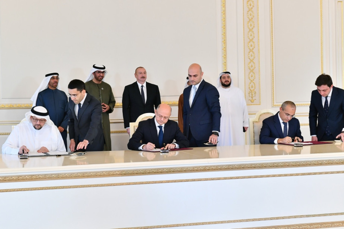 Azərbaycanla “Masdar” şirkəti arasında sənədlər imzalandı