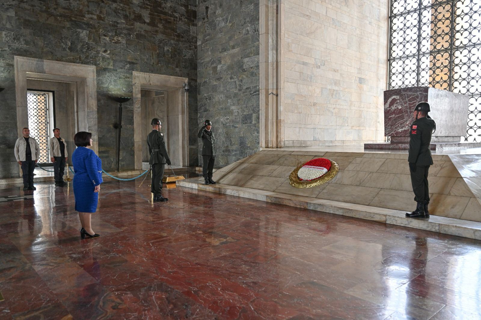 Sahibə Qafarova Atatürkün məzarını ziyarət etdi - FOTO