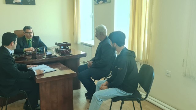 Novruz Aslanov seçiciləri qəbul edib - FOTOLAR