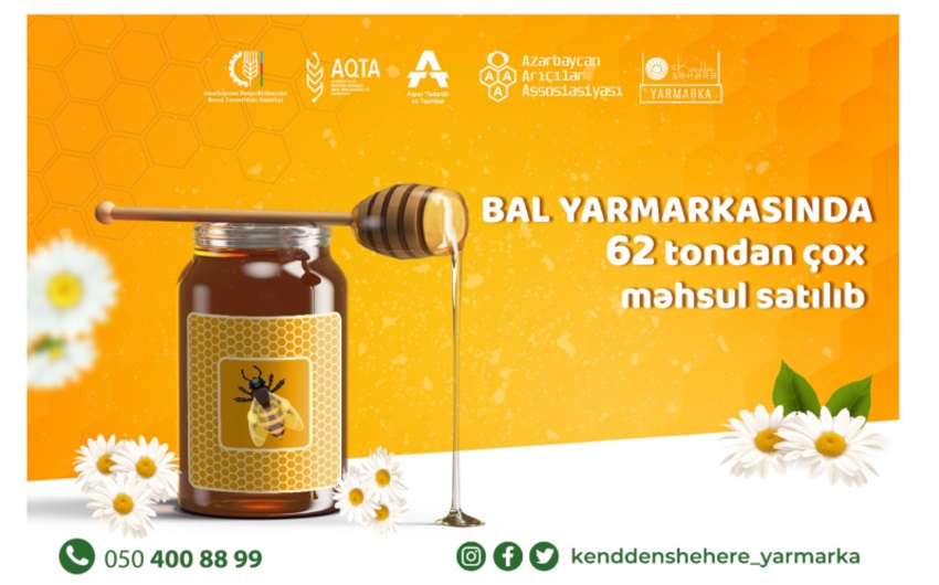 Yarmarkaya çıxarılmış arıçılıq məhsullarının 65 %-i satılıb