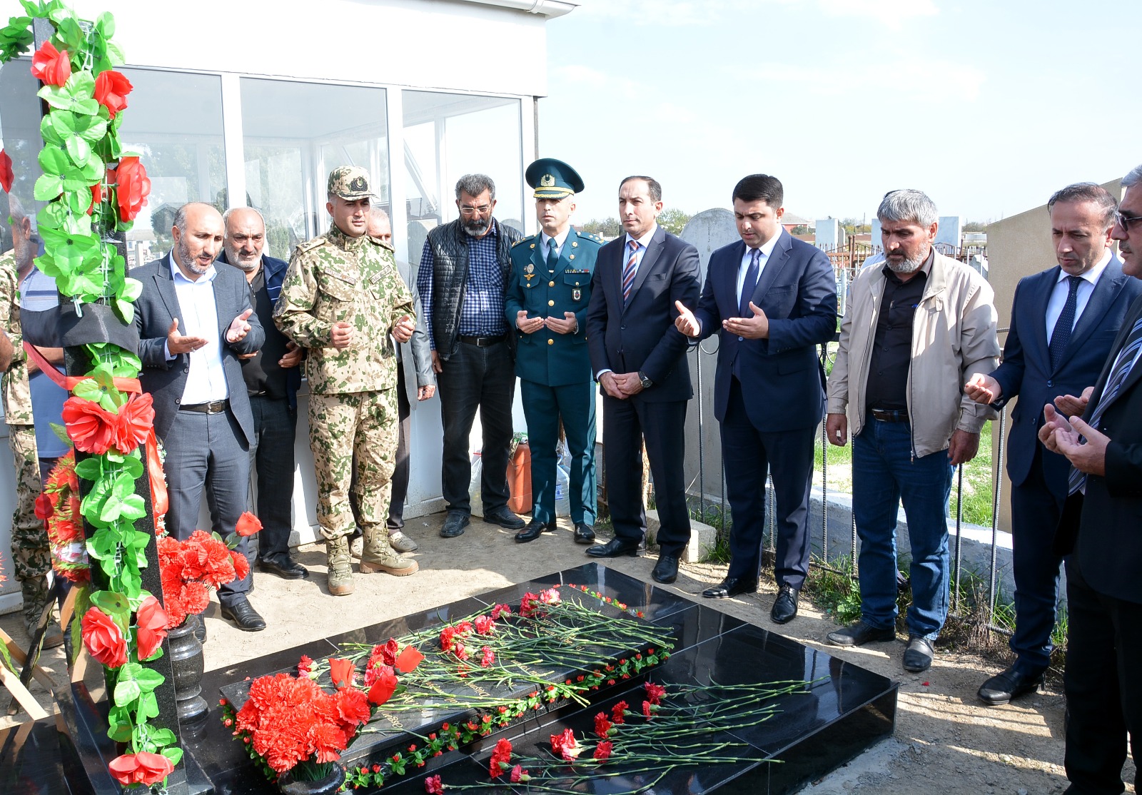 Neftçalada şəhidlərin anım mərasimi keçirilib - Fotolar