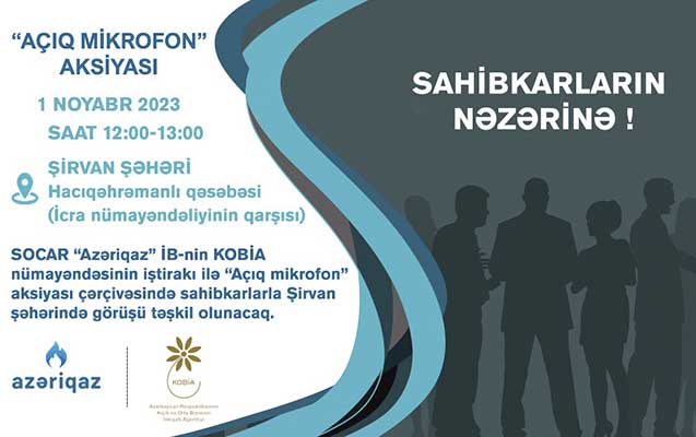Şirvanda sahibkarlarla görüş keçiriləcək