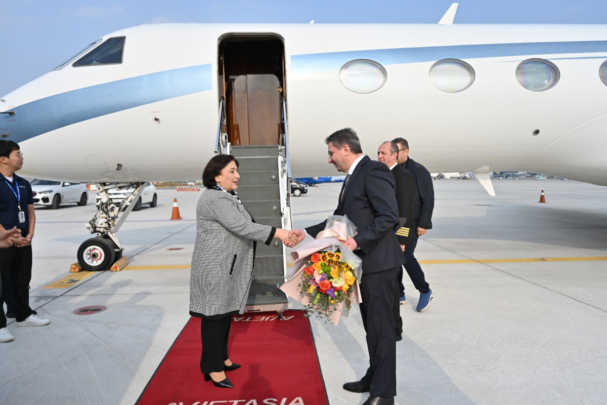 Sahibə Qafarova Koreyaya getdi - FOTO