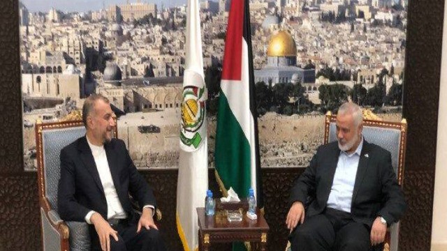 İran XİN başçısı HƏMAS lideri ilə görüşdü