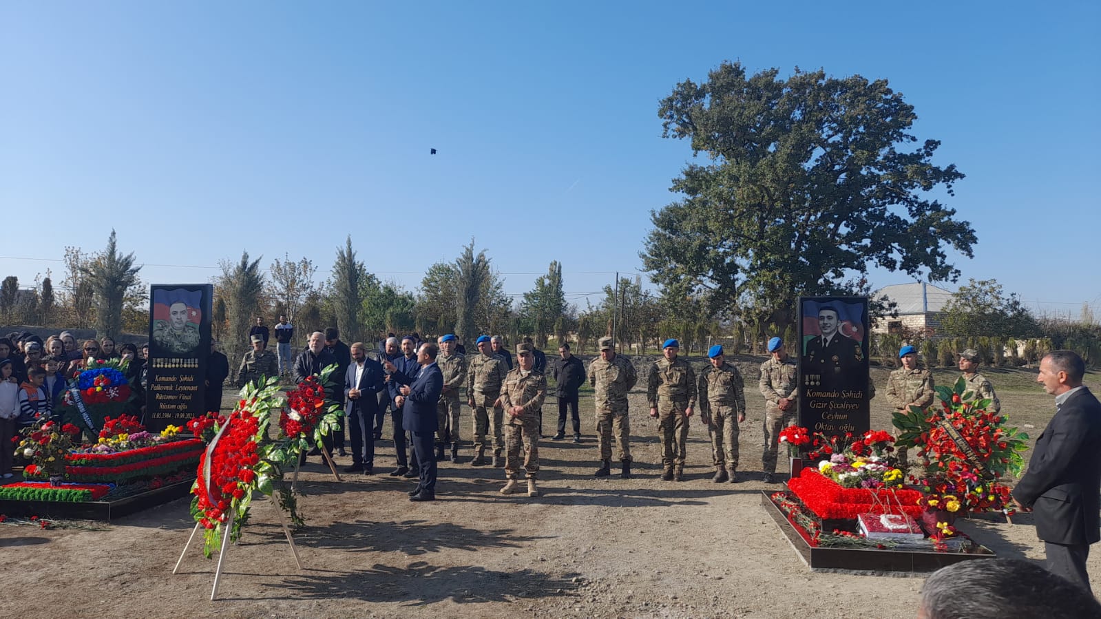 Xaçmazda şəhid hərbçilərin 40 mərasimi keçirilib - FOTOLAR