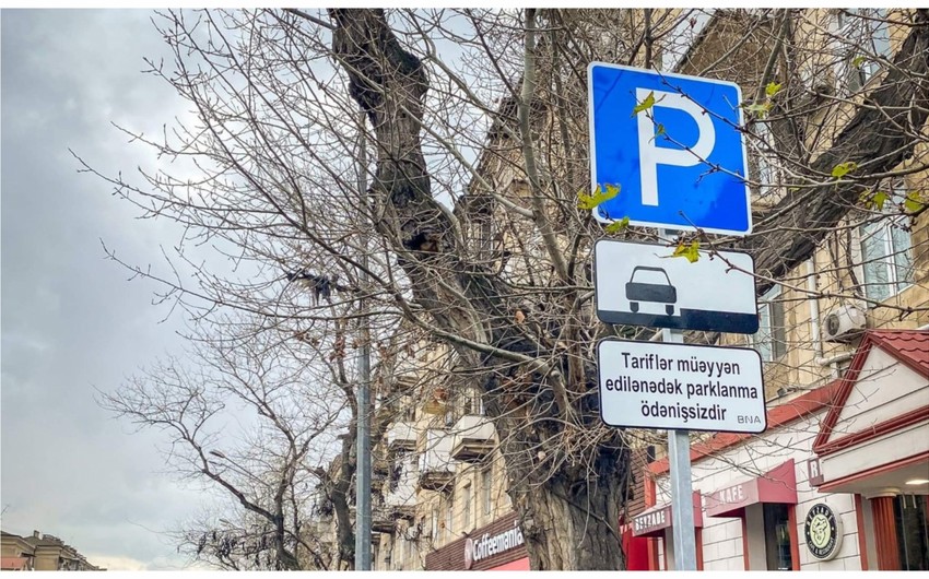 Bakıda parklanma lövhələri oğurlandı