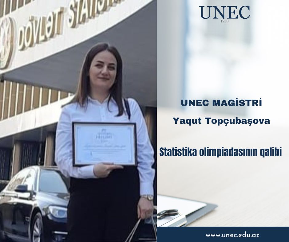 UNEC-in magistri respublika üzrə olimpiadanın qalibi oldu - FOTO