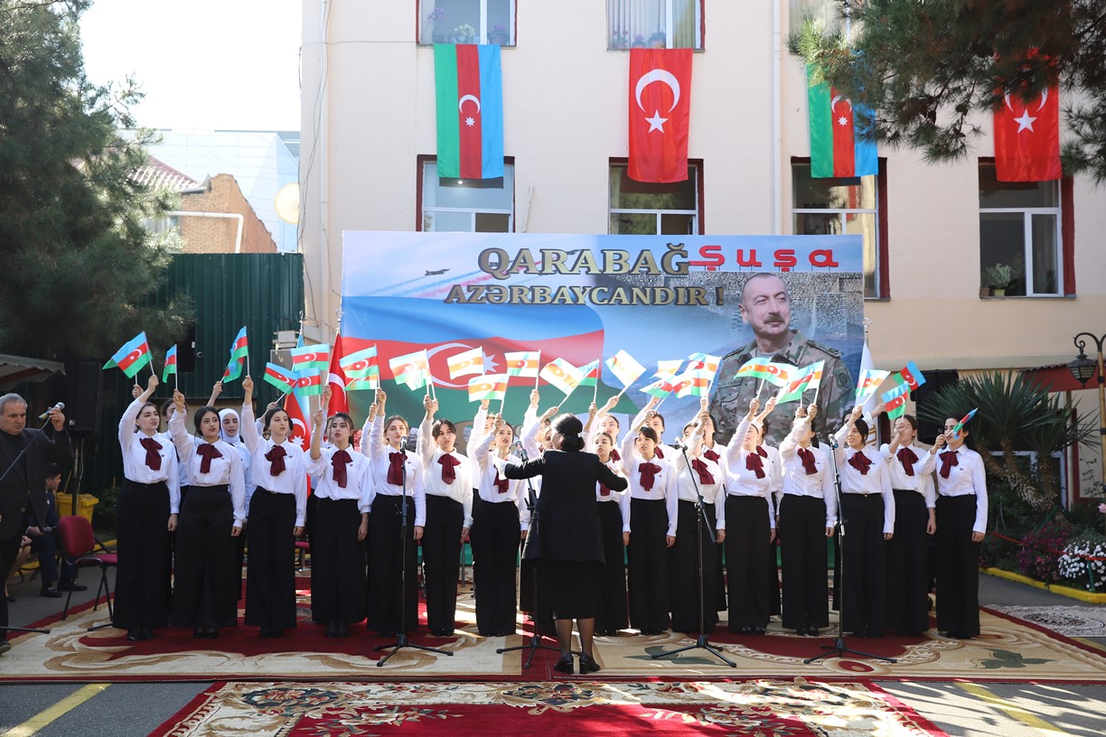 Gəncə Dövlət Universitetində Zəfər tədbiri - FOTO