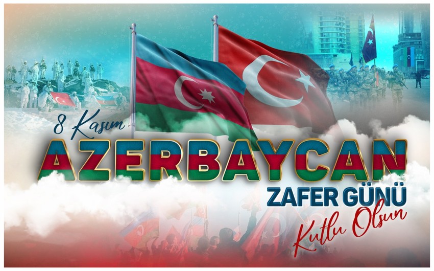 Türkiyə MN Zəfər Gününü Azərbaycan himni ilə təbrik etdi