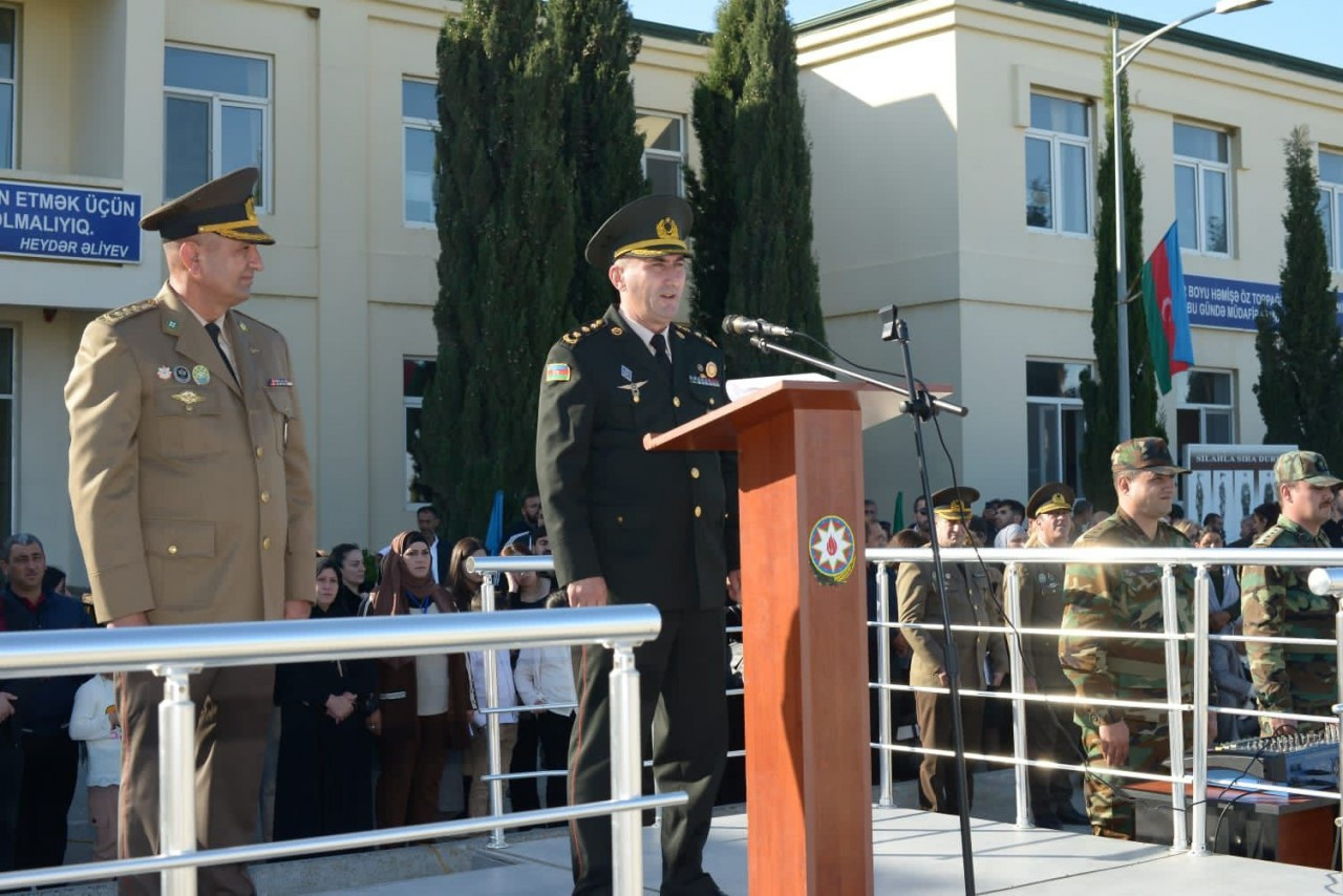 Mülki müdafiə qoşunlarında andiçmə mərasimi keçirilib