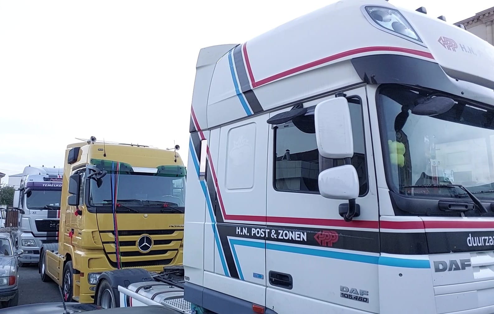 “TIR”larla gəlin gətirməyə gedənlər saxlanıldı - VİDEO/FOTO