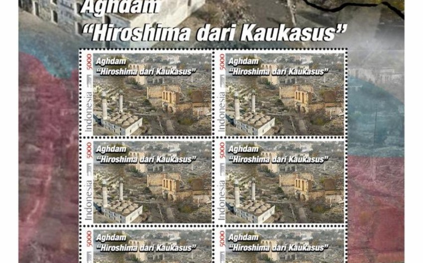 İndoneziyada Ağdamla bağlı poçt markası dövriyyəyə buraxıldı