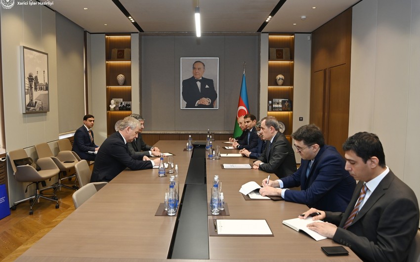 Ceyhun Bayramov Avrasiya Patent İdarəsinin prezidentini qəbul etdi