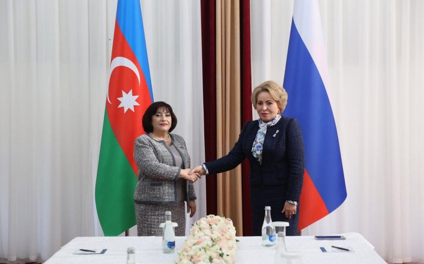 Sahibə Qafarova Matviyenko ilə görüşdü - FOTOLAR