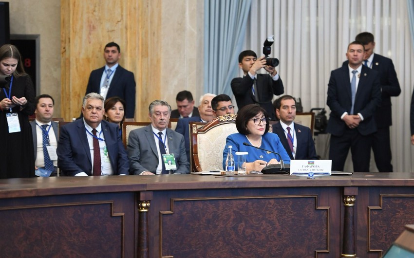 Sahibə Qafarova MDB Parlamentlərarası Assambleyanın Şura iclasında - FOTO