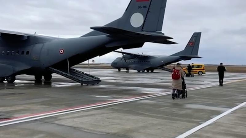 Qəzzadan təxliyə olunan 110 nəfər Türkiyəyə çatdırılıb