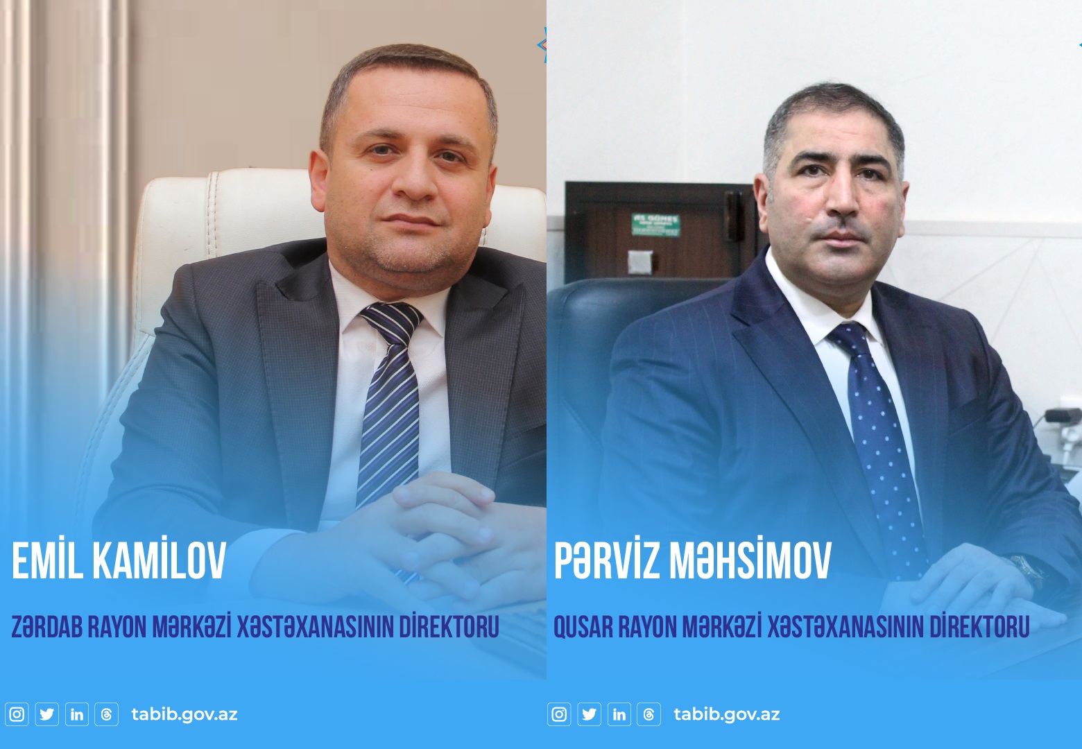 Daha iki rayona baş həkim TƏYİNATI