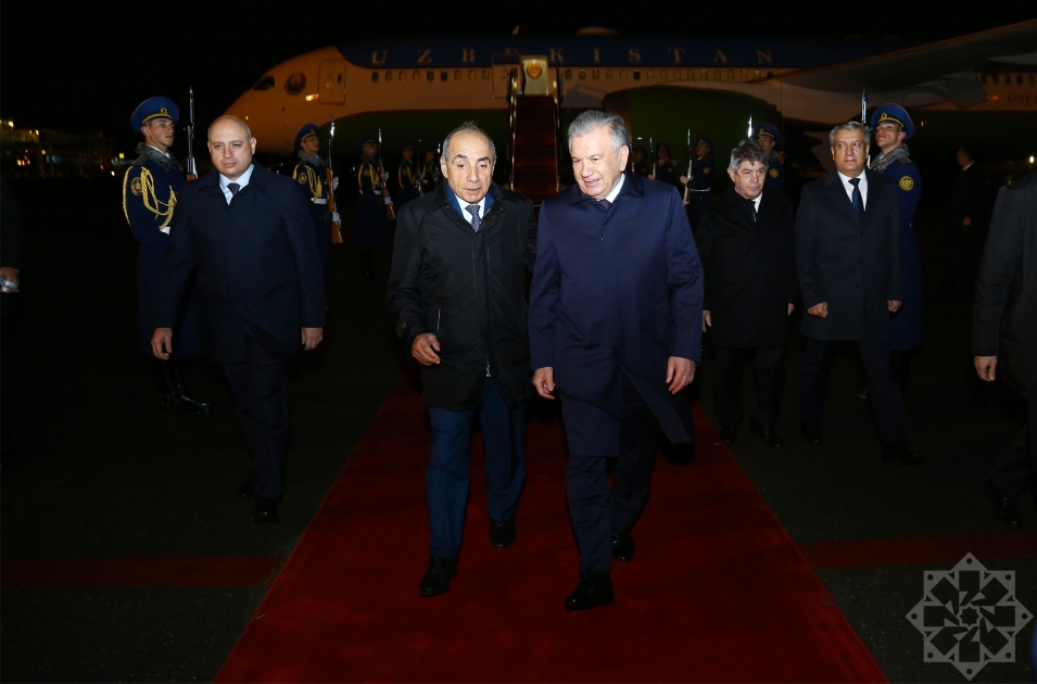 Mirziyoyev də Bakıya gəldi - FOTO