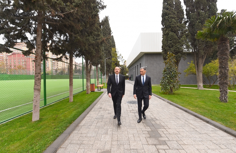 Prezident cüdoçular üçün yaradılan şəraitlə tanış oldu - FOTOLAR