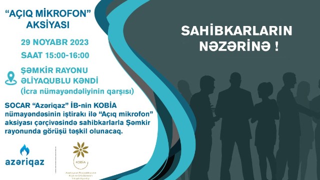 Sahibkarlarla növbəti görüş Şəmkirdə olacaq