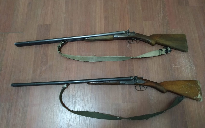 Vətəndaşlardan 5 avtomat, 18 tüfəng götürülü
